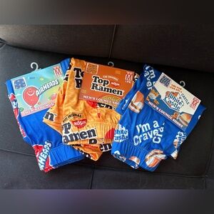 3pk Men’s Lounge Shorts  - Airheads, Top Ramen, White Castle